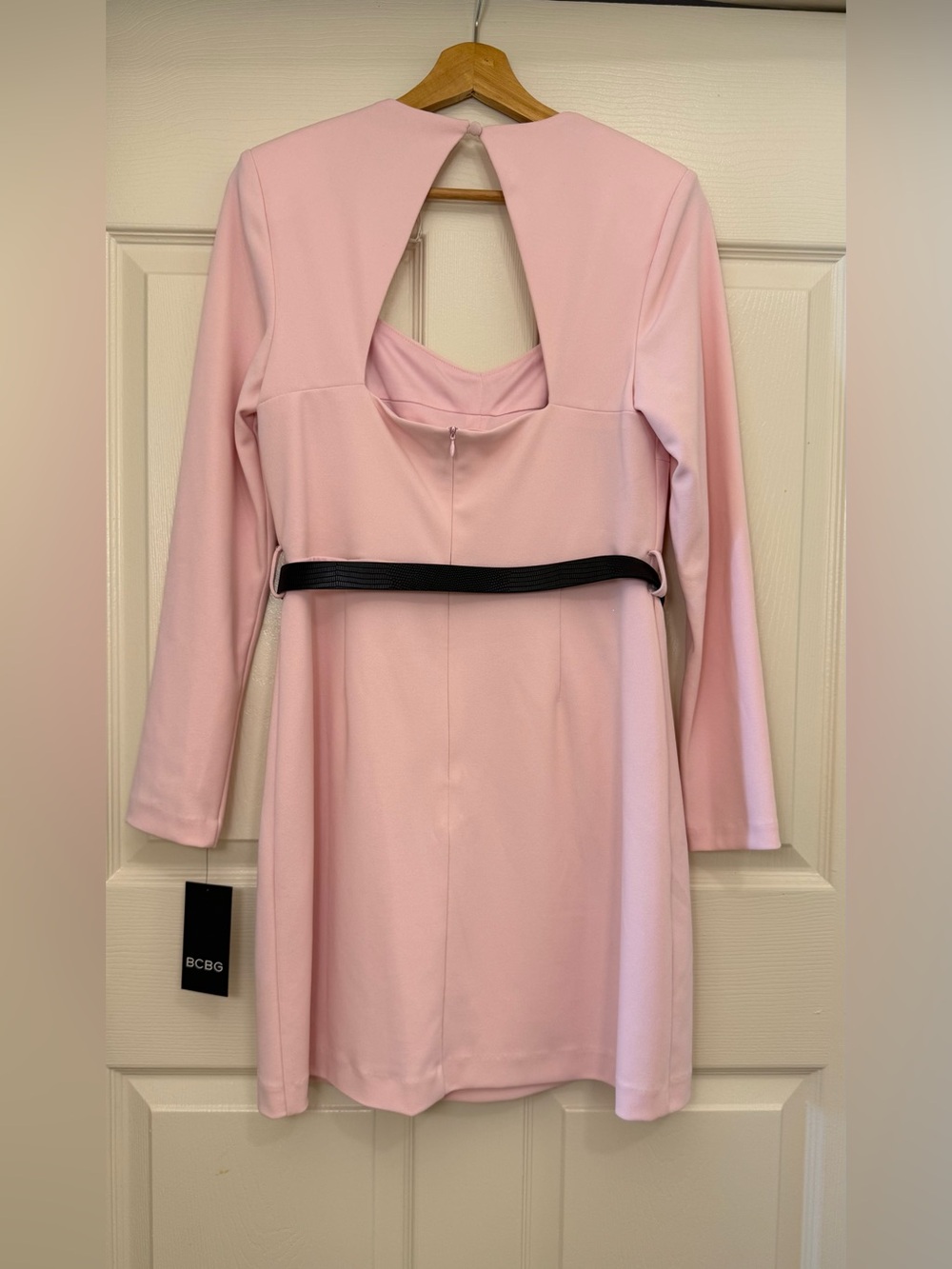 BCBG Pink Mini Dress with Black Accent - Picture 7 of 11